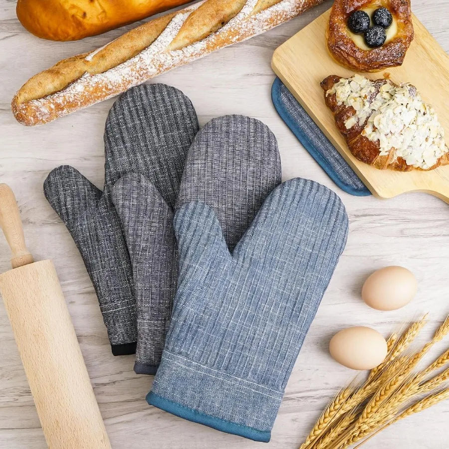 Non-Slip Heat Resistant Oven Mitts