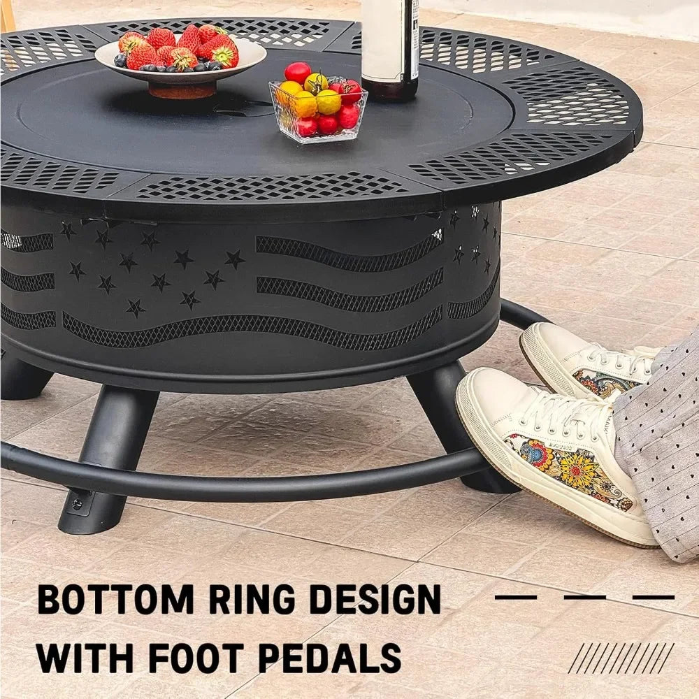 Outdoor Fire Pit Grill