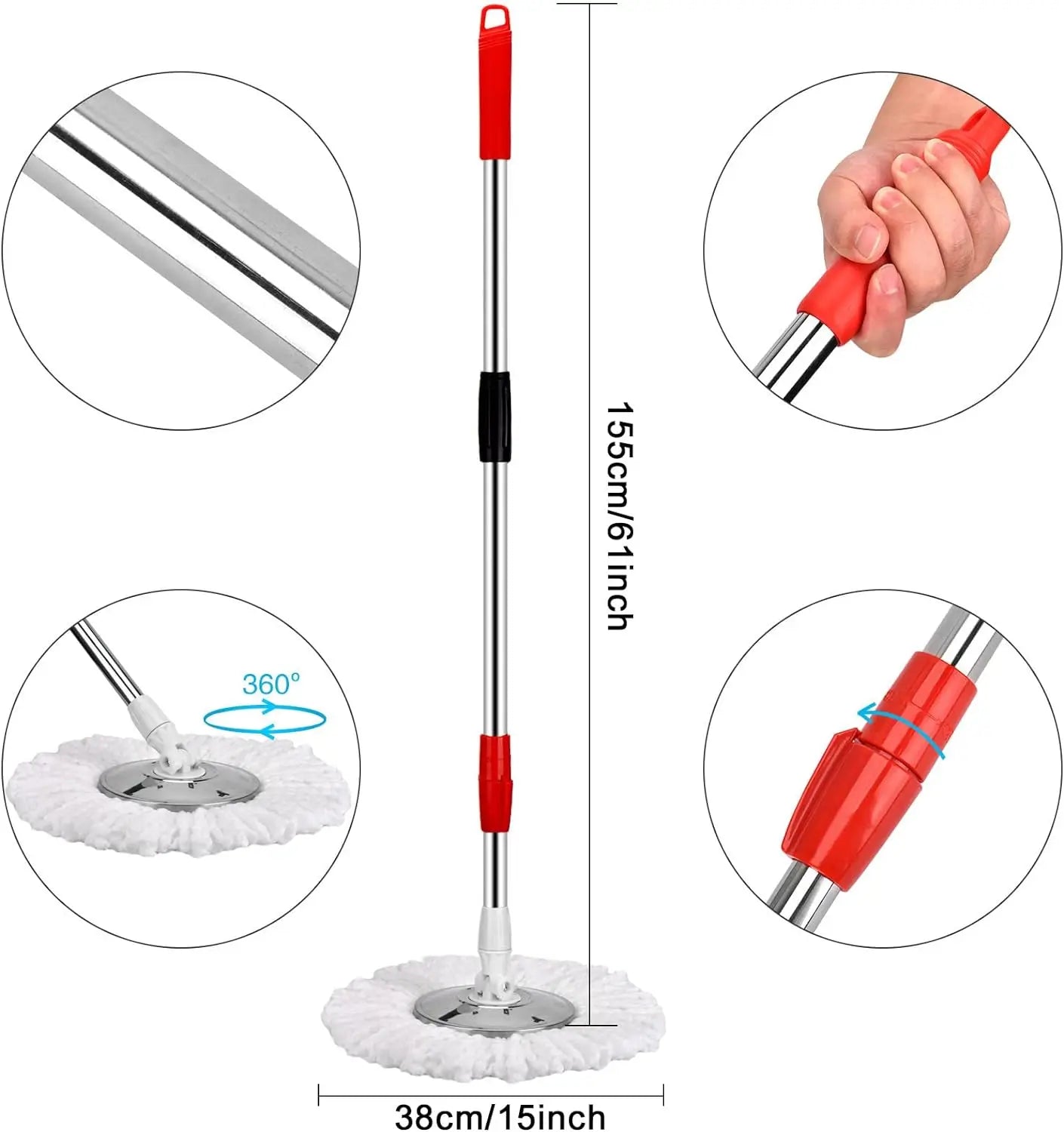 360° Spin Mop Bucket Set