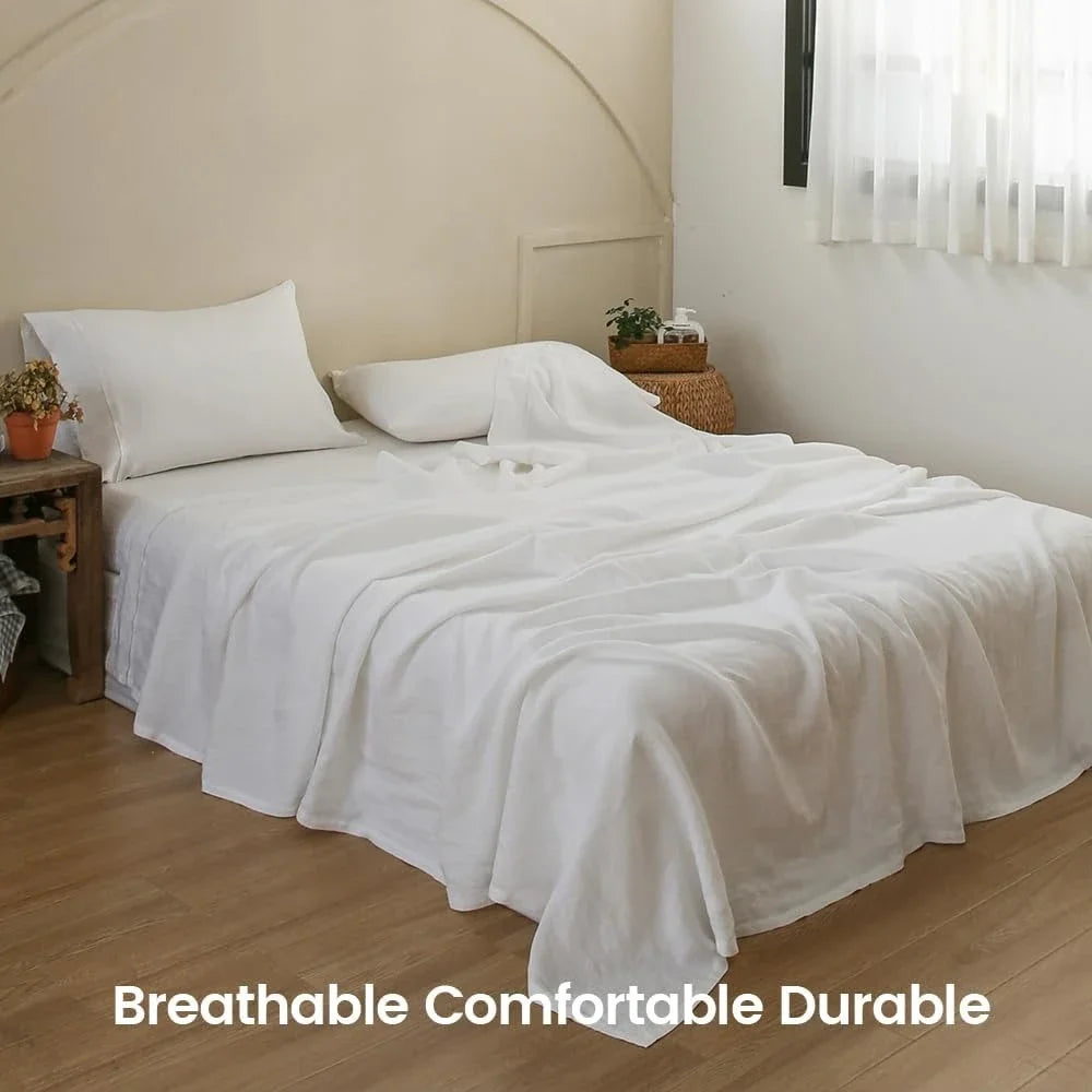 4-Piece Linen Sheet Set