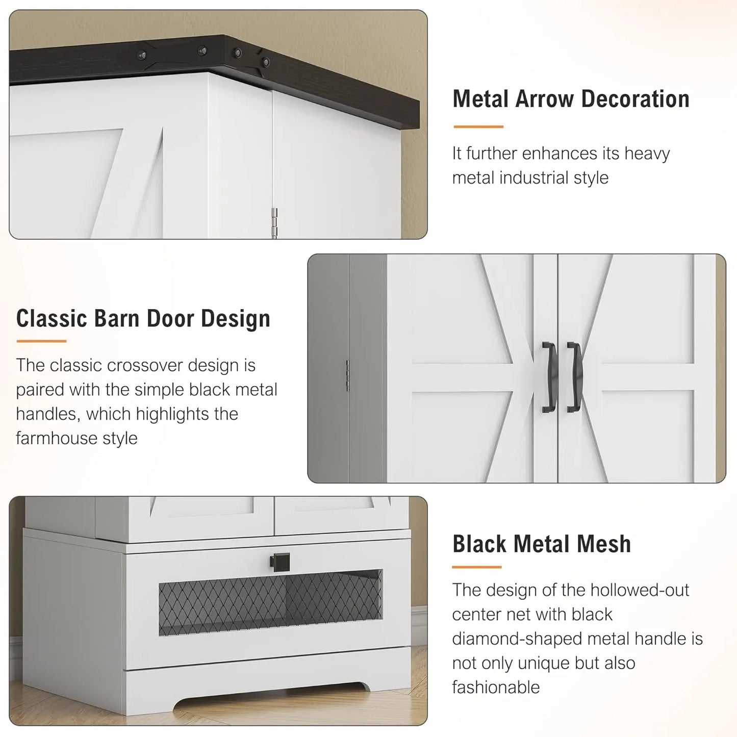 55'' Pantry Storage Cabinet
