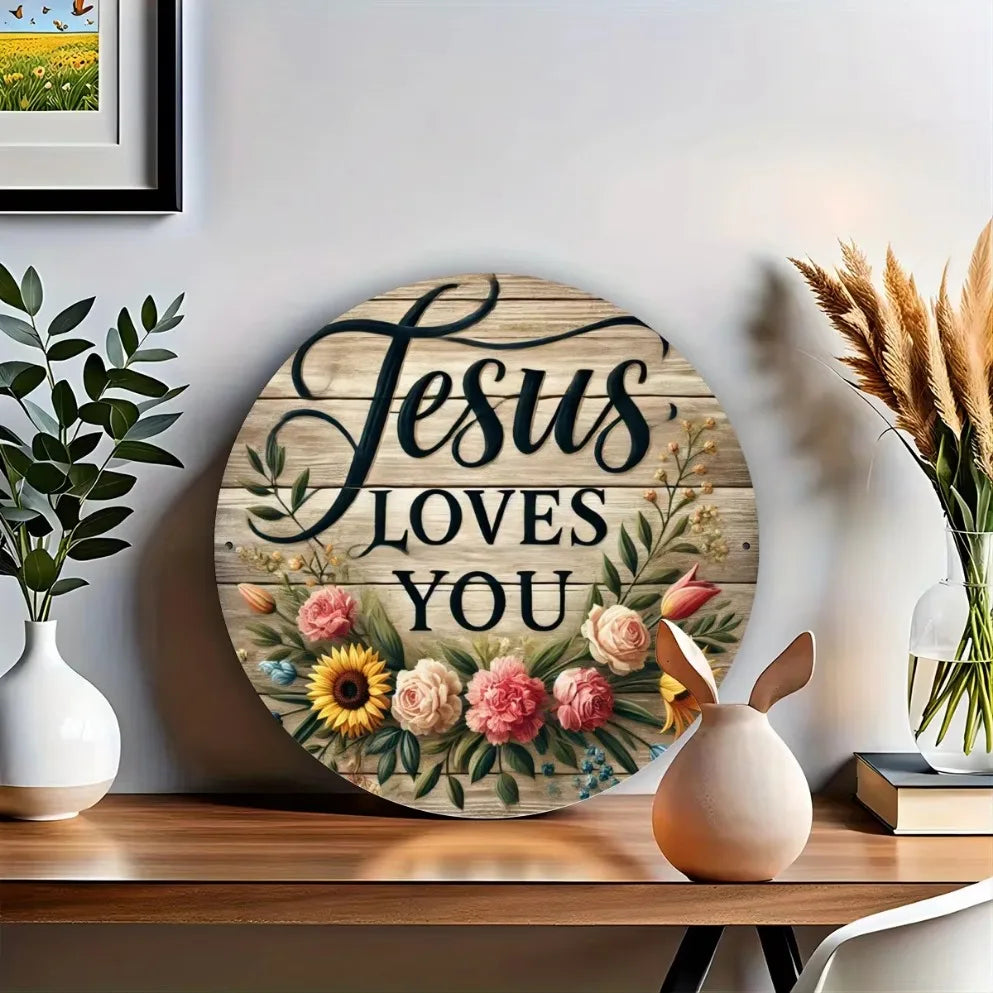 "Jesus Loves You" Wall Decor