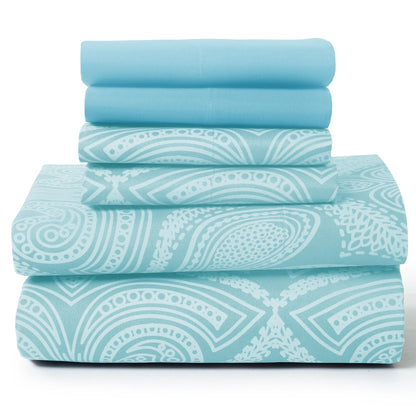 6Pc Microfiber Sheet Set