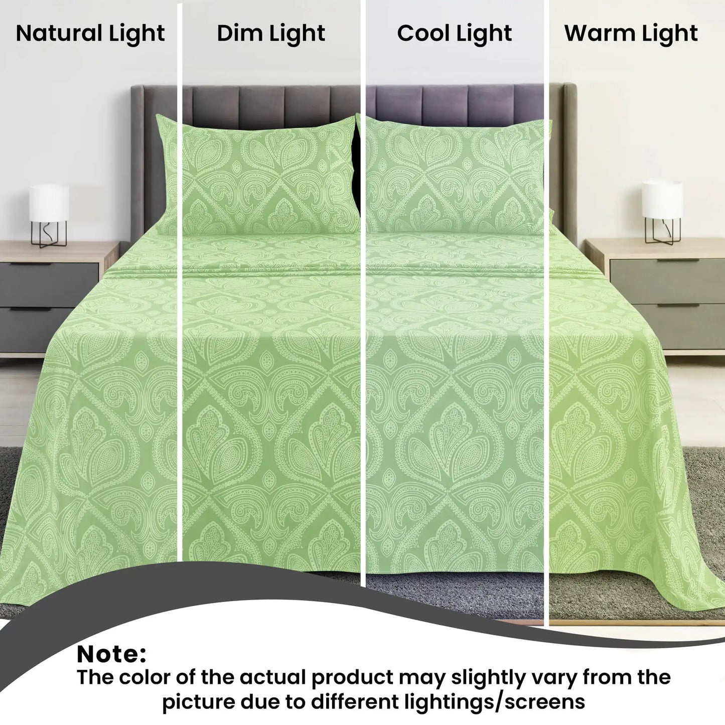 4-Piece Microfiber Bed Sheet Set