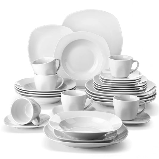30-Piece Porcelain Dinner Set