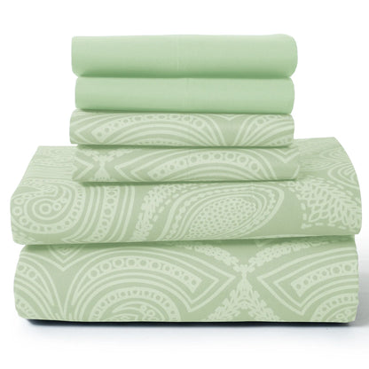 6Pc Microfiber Sheet Set