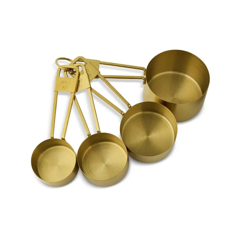 Gold Stainless Steel Measuring Cups