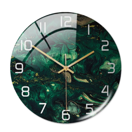 Luxury 3D Acrylic Marble Pattern Wall Clock