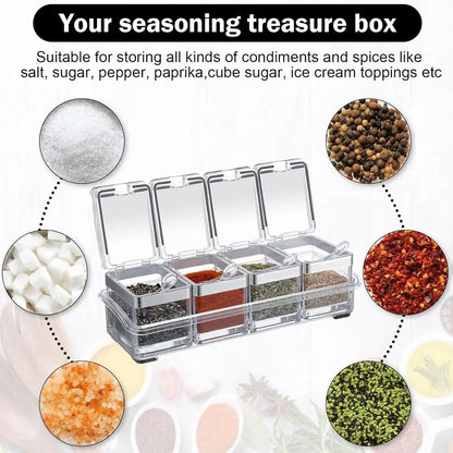 Acrylic Seasoning Organizer Box
