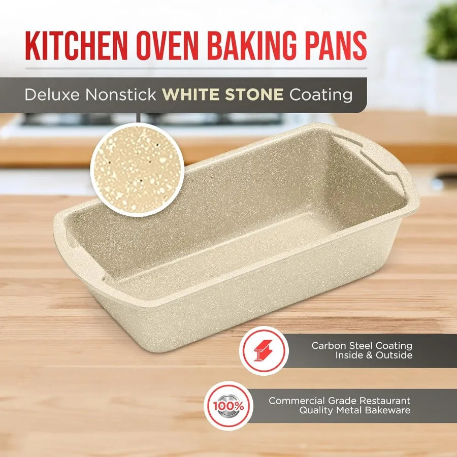 10Piece White Marble Bakeware Sets