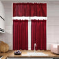 3 Panels Faux Silk Curtains