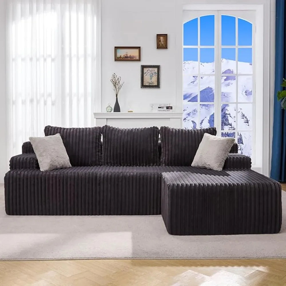 L-Shaped 3-Seat Sofa