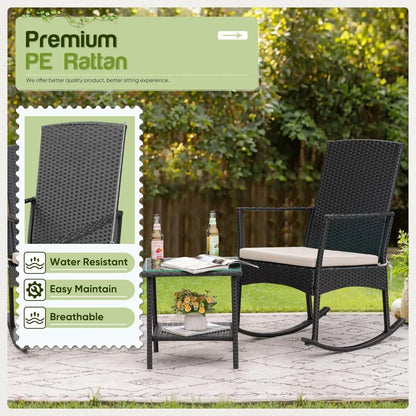 Outdoor Rattan Rocking Chair