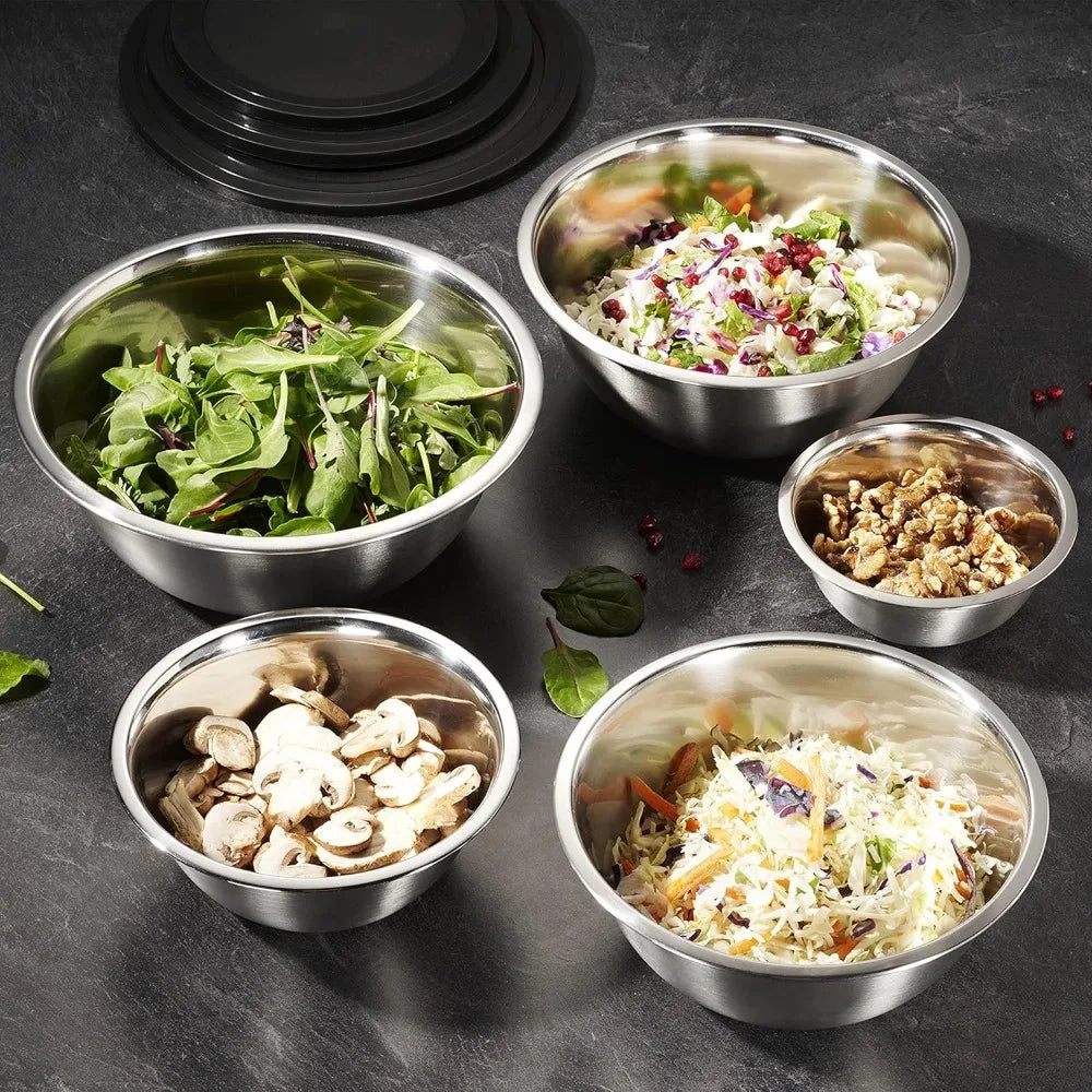 10 Piece Stainless Steel Mixing Bowls