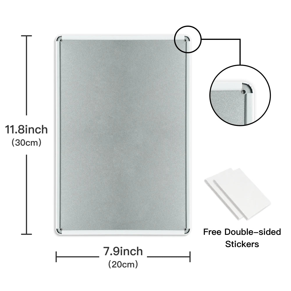 1pc Metal Toilet Rules Sign