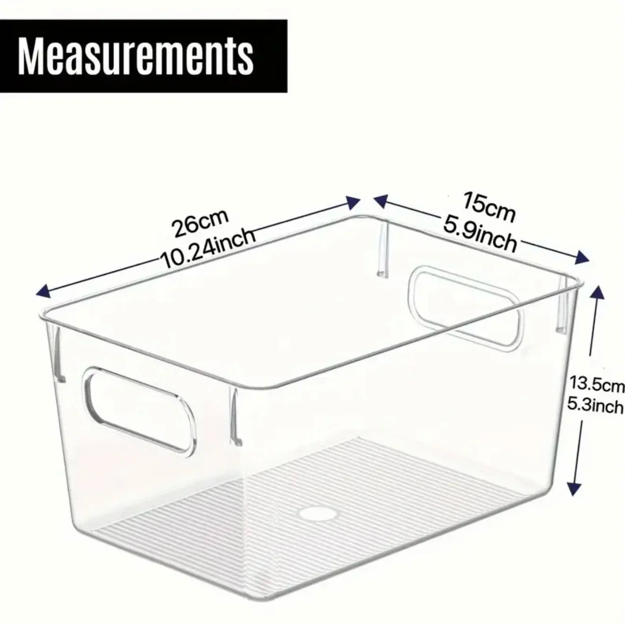 4 Pack Plastic Storage Bins