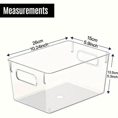 4 Pack Plastic Storage Bins