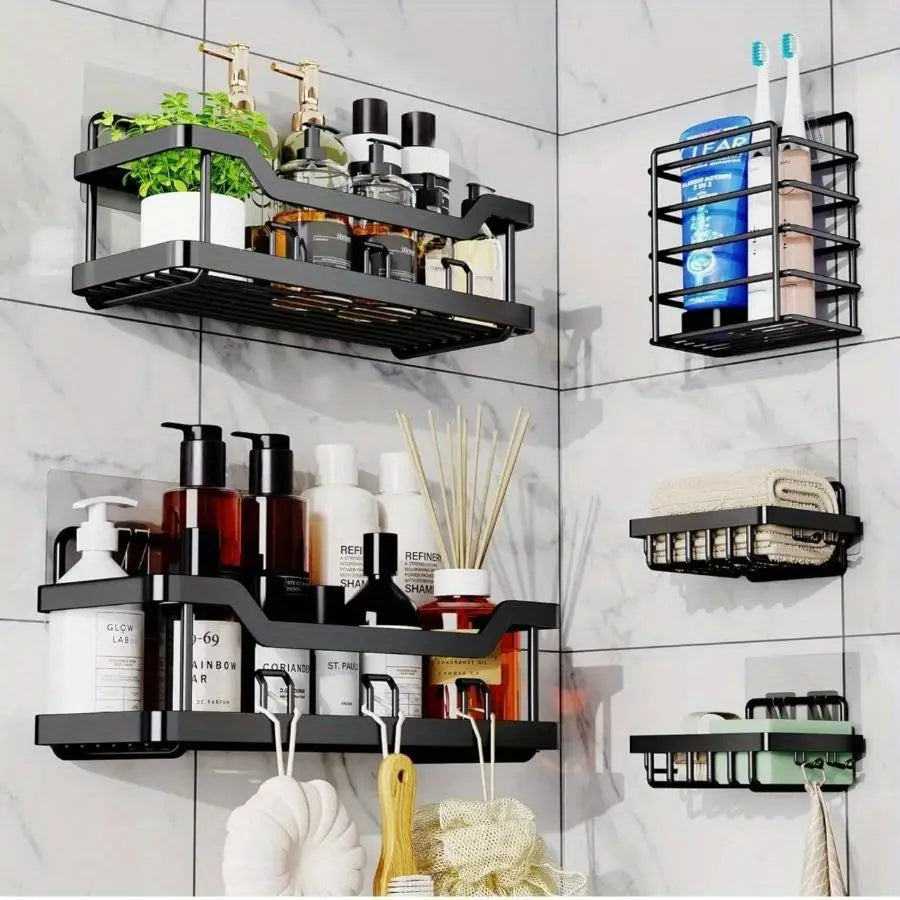 Adhesive Shower Shelves Organizer