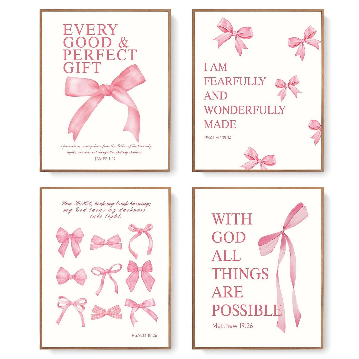 4 Elegant Inspirational Wall Art