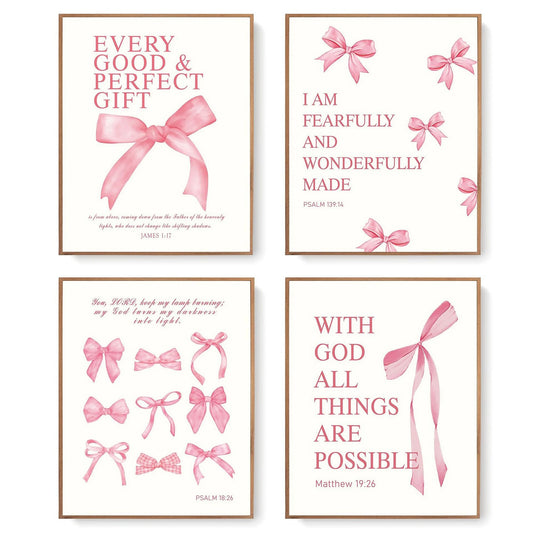 4 Elegant Inspirational Wall Art