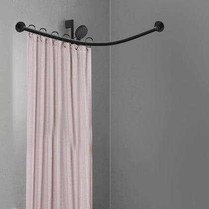 L Shape Retractable Shower Curtain Rail