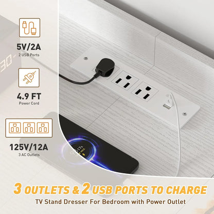 Long Dresser with Shelves