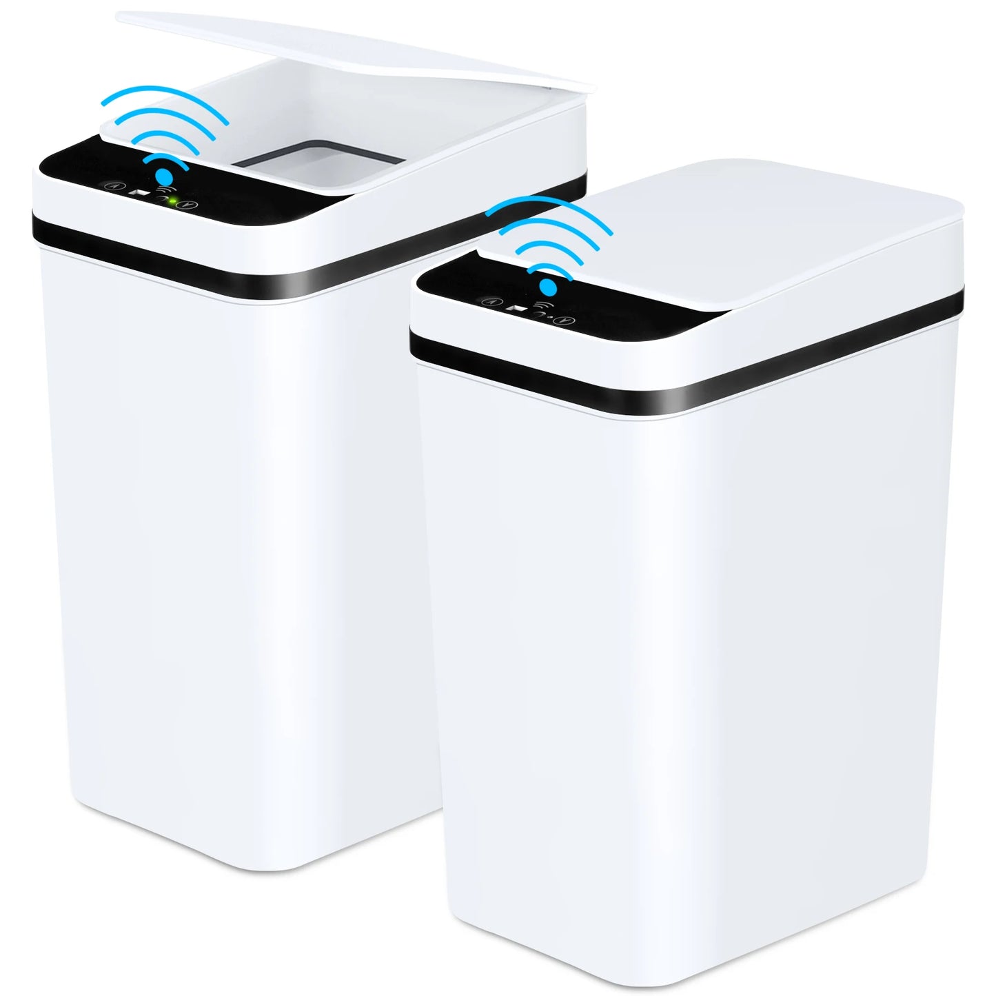 2 Pack Automatic Trash Cans