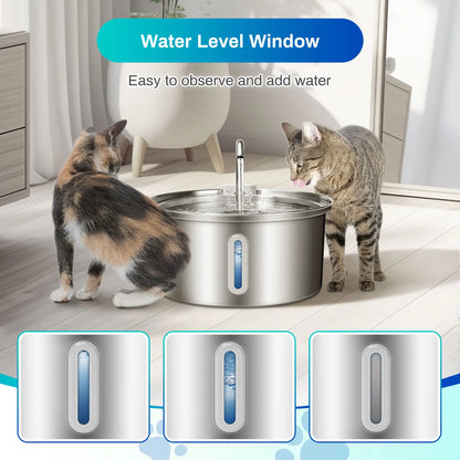 Stainless Steel Water Fountain for Pets