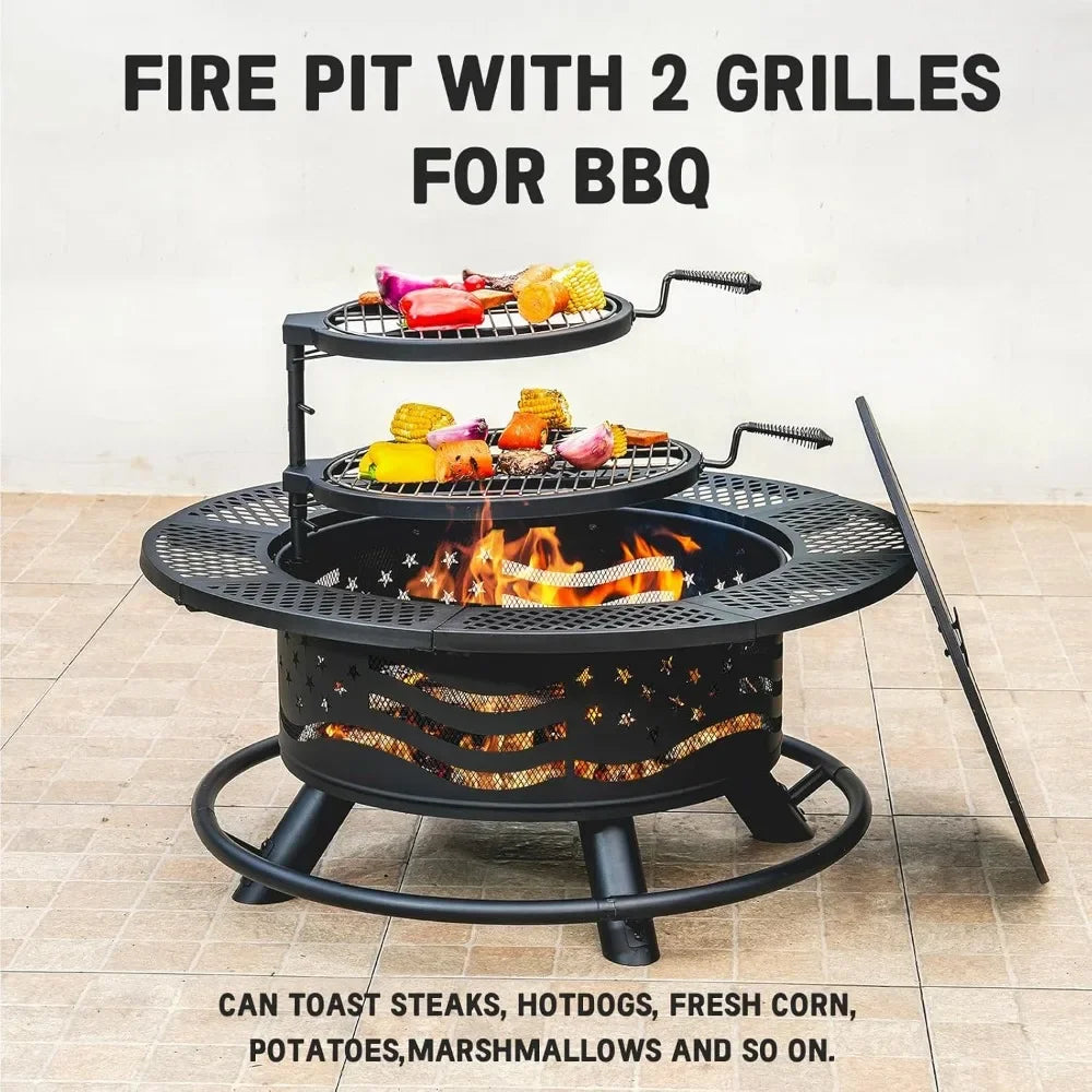 Outdoor Fire Pit Grill