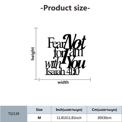 1pc Metal Christian Home Decor