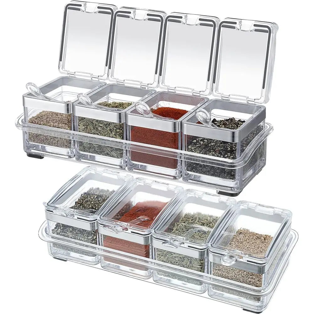 Acrylic Seasoning Organizer Box