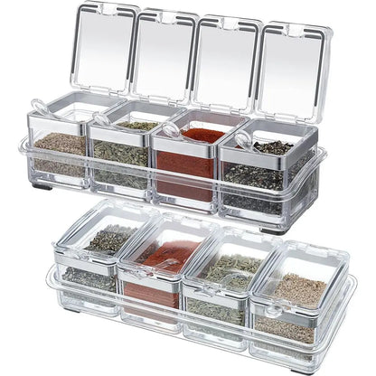 Acrylic Seasoning Organizer Box