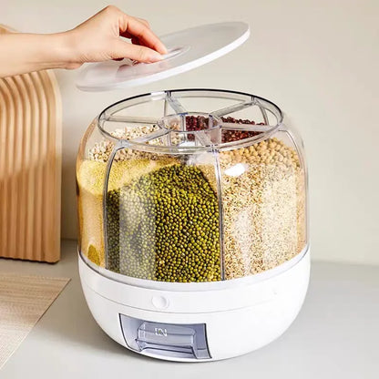 Rotating Food Storage Container Distributor