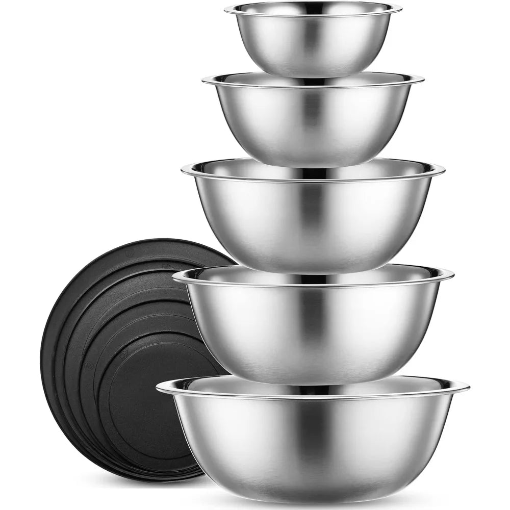 10 Piece Stainless Steel Mixing Bowls