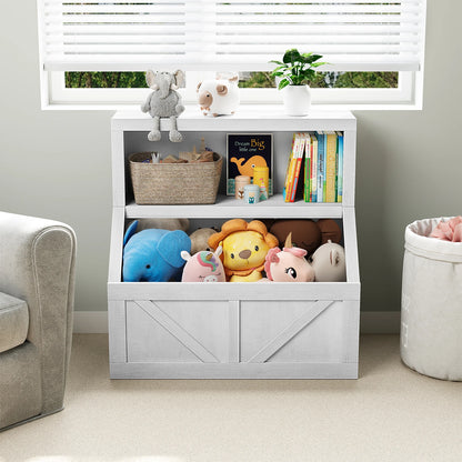 Children's Wooden Storage Organizer Bookcase