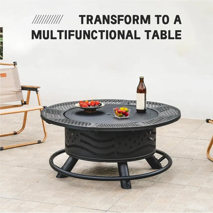 Outdoor Fire Pit Grill