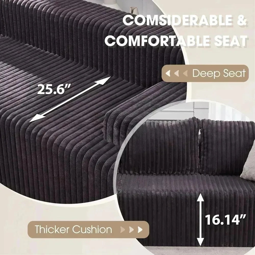 L-Shaped 3-Seat Sofa