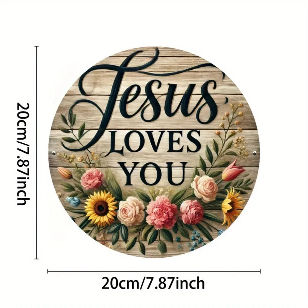"Jesus Loves You" Wall Decor