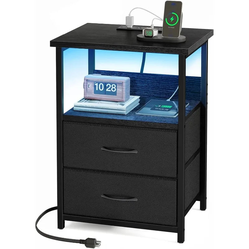 Nightstand With Charging Station