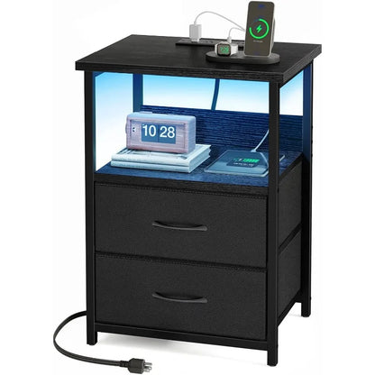 Nightstand With Charging Station