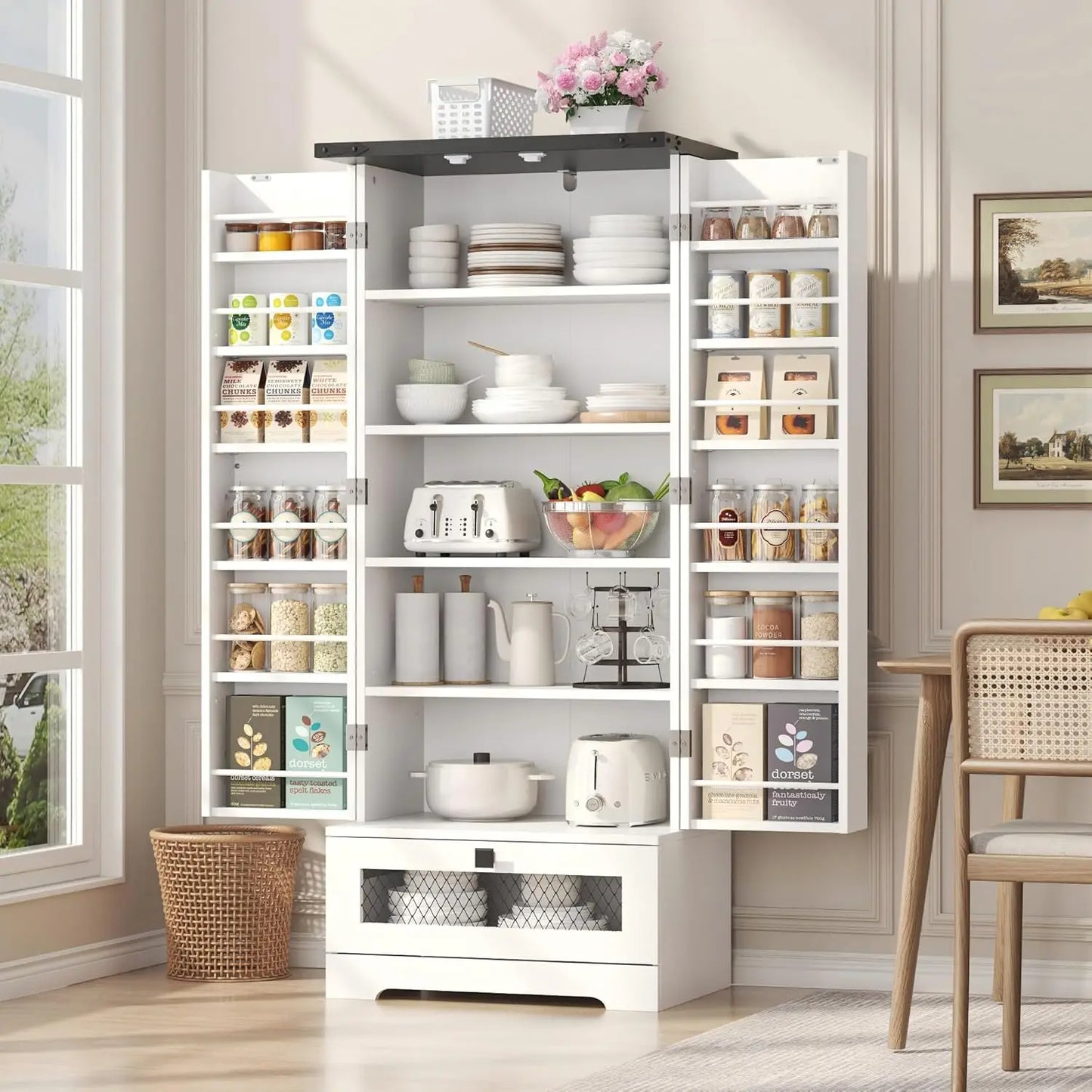55'' Pantry Storage Cabinet