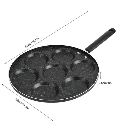 7 Holes Nonstick Frying Pan