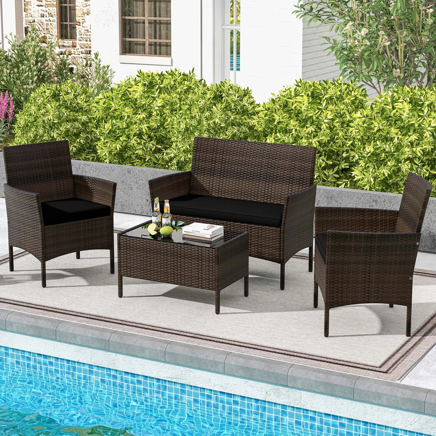 4 PCS Patio Furniture Set