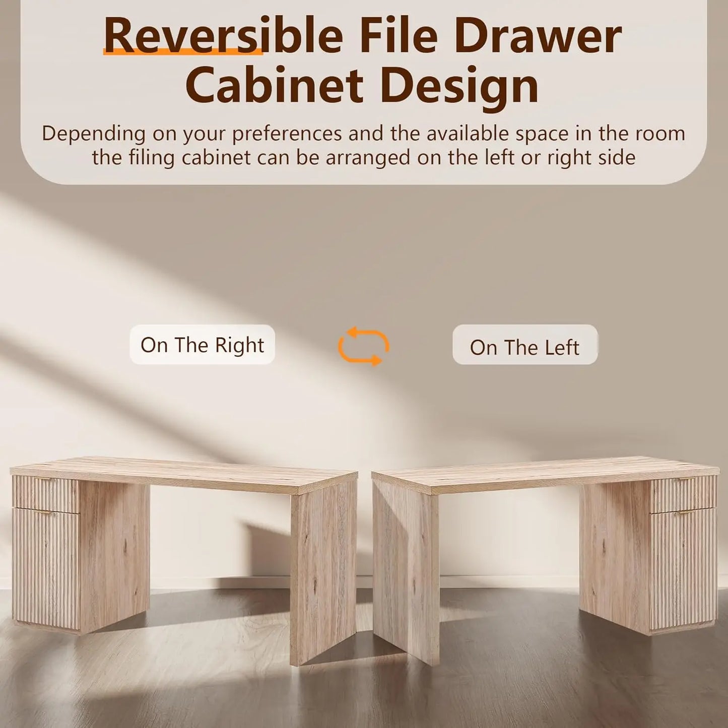 Modern Executive Desk with Storage