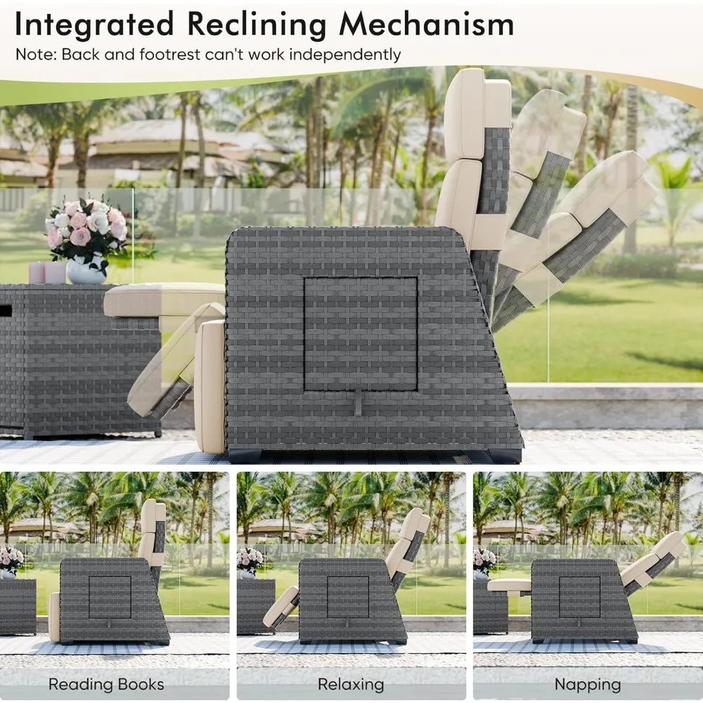 Outdoor Recliner Patio Chair