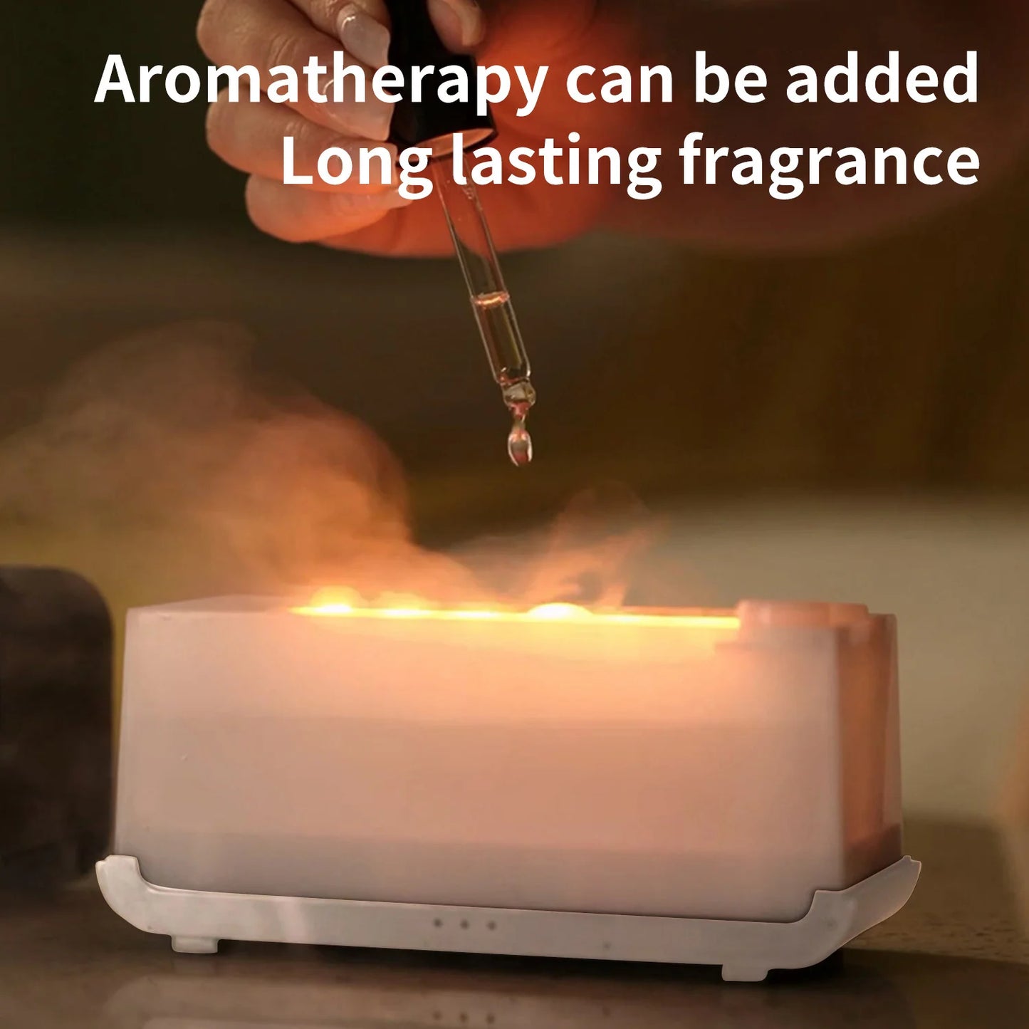 Mini Desktop Flame Humidifier