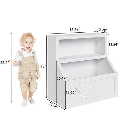 Children's Wooden Storage Organizer Bookcase