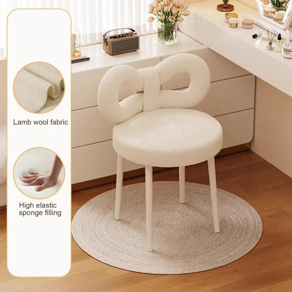 Bowknot Vanity Stool