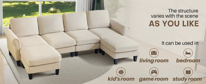 108" L-Shape Sectional Sofa