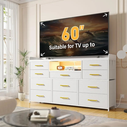 Long Dresser with Shelves